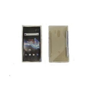 CUSTODIA GEL TPU SILICONE DOUBLE per SONY XPERIA ACRO S, LT26W COLORE BIANCO