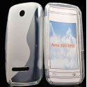 CUSTODIA GEL TPU SILICONE DOUBLE per NOKIA ASHA 305 COLORE BIANCO