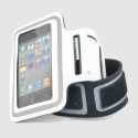 CUSTODIA DA BRACCIO CON PORTA CHIAVI E CHIUSURA A STRAPPO per APPLE IPHONE 3G, 3GS, 4, 4s COLORE BIANCO