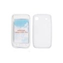 CUSTODIA GEL TPU SILICONE DOUBLE per SAMSUNG I9000 Galaxy S COLORE BIANCO-TRASPARENTE