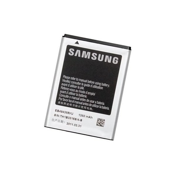 BATTERIA ORIGINALE SAMSUNG EB494358VU per S5670 GALAXY FIT, S5830 GALAXY ACE 1350mAh LI-ION BULK SEGUE COMPATIBILITA'..