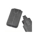 CUSTODIA  A SACCHETTO IN PELLE IPHONE 4, 4S COLORE NERO