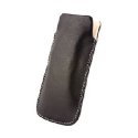 CUSTODIA A SACCHETTO IN PELLE per SAMSUNG N7000 NOTE, I9220 E MODELLI SIMILARI COLORE NERO MODELLO POUCH