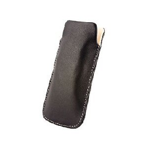 CUSTODIA A SACCHETTO IN PELLE per SAMSUNG N7000 NOTE, I9220 E MODELLI SIMILARI COLORE NERO MODELLO POUCH