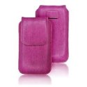 CUSTODIA IN PELLE A SACCHETTO IPHONE 3, 4, 4S COLORE VIOLA