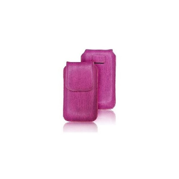 CUSTODIA IN PELLE A SACCHETTO IPHONE 3, 4, 4S COLORE VIOLA