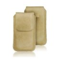 CUSTODIA IN PELLE A SACCHETTO IPHONE 3, 4, 4S COLORE BEIGE