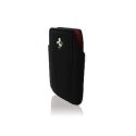 CUSTODIA IN VERA PELLE A SACCHETTO FERRARI FEMOIPBL per IPHONE 3G, 3GS, 4, 4S COLORE NERO