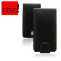 CUSTODIA VERTICALE FLIP PELLE HTC ONE XL COLORE NERO