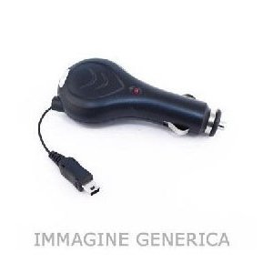 CARICATORE AUTO RETRAIBILE per LG KG800, KP235, KF310 COLORE NERO SEGUE COMPATIBILITA'.. (CAR16.KG800)