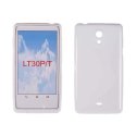 CUSTODIA GEL TPU SILICONE DOUBLE per SONY XPERIA T LT30P COLORE BIANCO