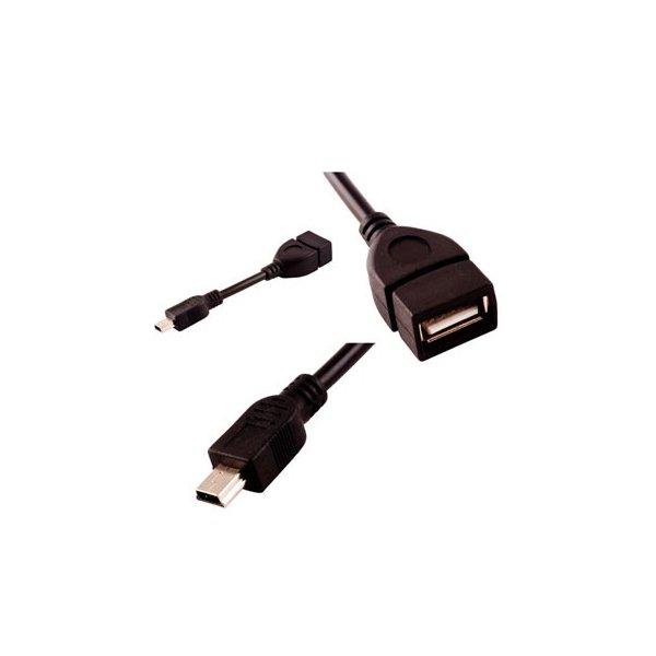 ADATTATORE MINI USB Maschio e USB Femmina