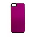 CUSTODIA per APPLE IPHONE SE, IPHONE 5S, IPHONE 5 - BACK RIGIDA EFFETTO ALLUMINIO COLORE ROSA