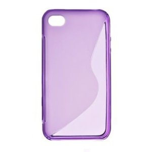 CUSTODIA GEL TPU SILICONE DOUBLE per APPLE IPHONE SE, IPHONE 5S, IPHONE 5 COLORE VIOLA