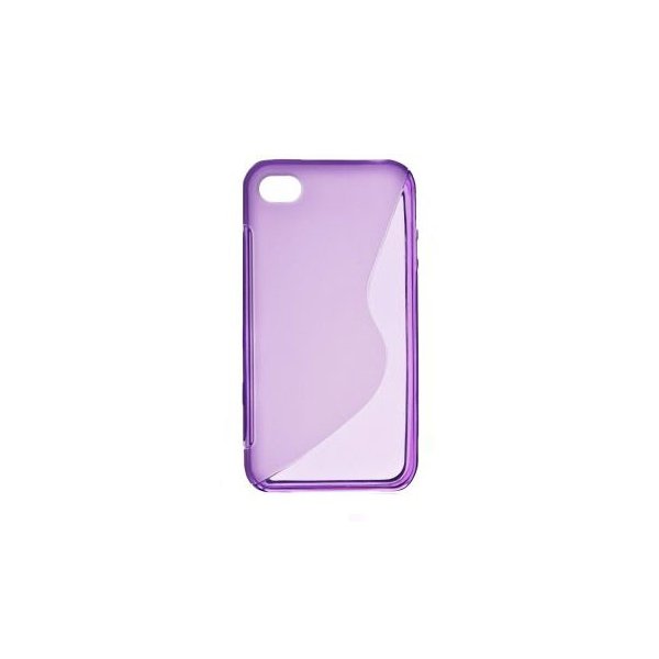 CUSTODIA GEL TPU SILICONE DOUBLE per APPLE IPHONE SE, IPHONE 5S, IPHONE 5 COLORE VIOLA