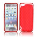 CUSTODIA per APPLE IPHONE SE, IPHONE 5S, IPHONE 5 IN GEL TPU SILICONE SEMI-RIGIDO COLORE ROSSO