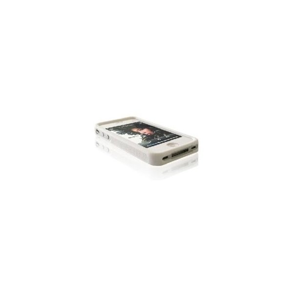 CUSTODIA GEL TPU SILICONE BUMPER per APPLE IPHONE 4, 4s COLORE BIANCO