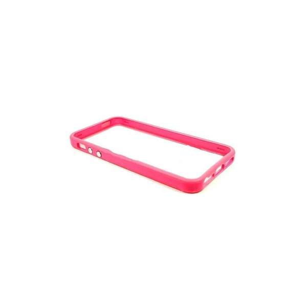 CUSTODIA GEL TPU SILICONE BUMPER per APPLE IPHONE 5, 5S COLORE ROSA