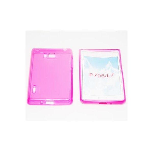 CUSTODIA GEL TPU SILICONE per LG P700 Optimus L7, P705 COLORE ROSA