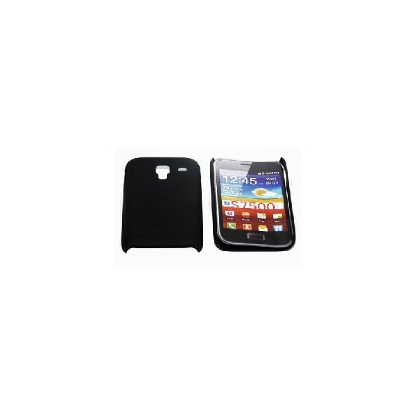 CUSTODIA RIGIDA per SAMSUNG S7500 Galaxy Ace Plus COLORE NERO + PELLICOLA