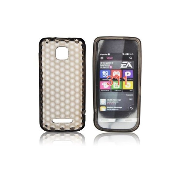 CUSTODIA GEL TPU SILICONE NOKIA ASHA 311 COLORE NERO