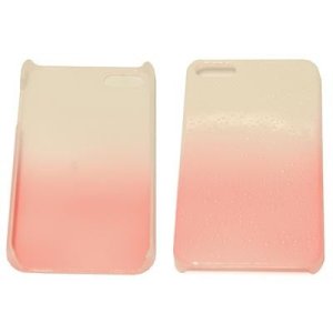 CUSTODIA per APPLE IPHONE SE, IPHONE 5S, IPHONE 5 - BACK RIGIDA CON GOCCE IN RILIEVO COLORE ROSA