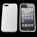 CUSTODIA GEL TPU SILICONE SEMI-RIGIDA per APPLE IPHONE 5, 5S COLORE BIANCO