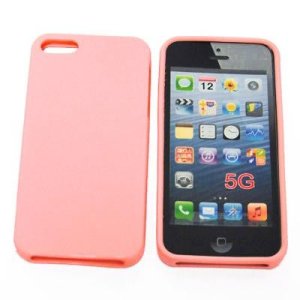 CUSTODIA GEL TPU SILICONE SEMI-RIGIDA per APPLE IPHONE 5, 5S COLORE ROSA