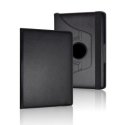 CUSTODIA BOOK PELLE GIREVOLE per APPLE IPAD MINI 3, IPAD MINI 2, IPAD MINI CON STAND COLORE NERO