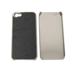 CUSTODIA per APPLE IPHONE SE, IPHONE 5S, IPHONE 5 - BACK RIGIDA FANTASIA DISEGNI BIMBI COLORE NERO