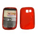 CUSTODIA GEL TPU SILICONE DOUBLE per NOKIA ASHA 302 COLORE ROSSO