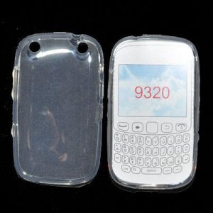 CUSTODIA GEL TPU SILICONE SEMI-RIGIDA per BLACKBERRY 9320/9220 COLORE BIANCO