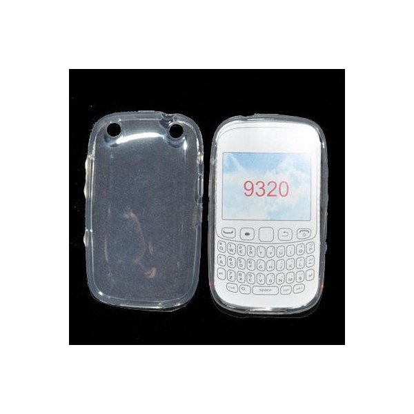 CUSTODIA GEL TPU SILICONE SEMI-RIGIDA per BLACKBERRY 9320/9220 COLORE BIANCO