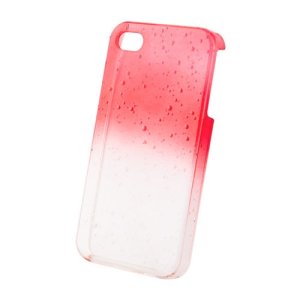 CUSTODIA per APPLE IPHONE SE, IPHONE 5S, IPHONE 5 - BACK RIGIDA CON GOCCE IN RILIEVO COLORE ROSSO