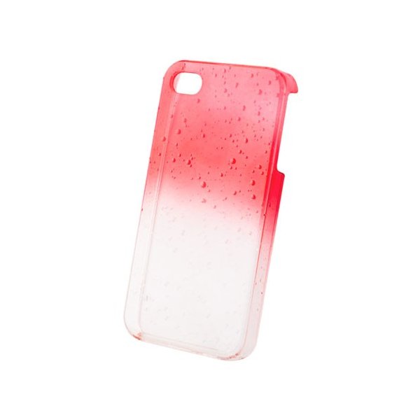 CUSTODIA per APPLE IPHONE SE, IPHONE 5S, IPHONE 5 - BACK RIGIDA CON GOCCE IN RILIEVO COLORE ROSSO