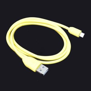 CAVO MICRO USB - LUNGHEZZA 1 MT COLORE GIALLO