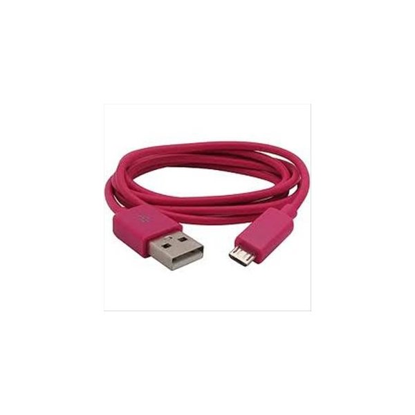 CAVO MICRO USB - LUNGHEZZA 1 MT COLORE ROSSO