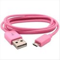 CAVO MICRO USB - LUNGHEZZA 1 MT COLORE ROSA