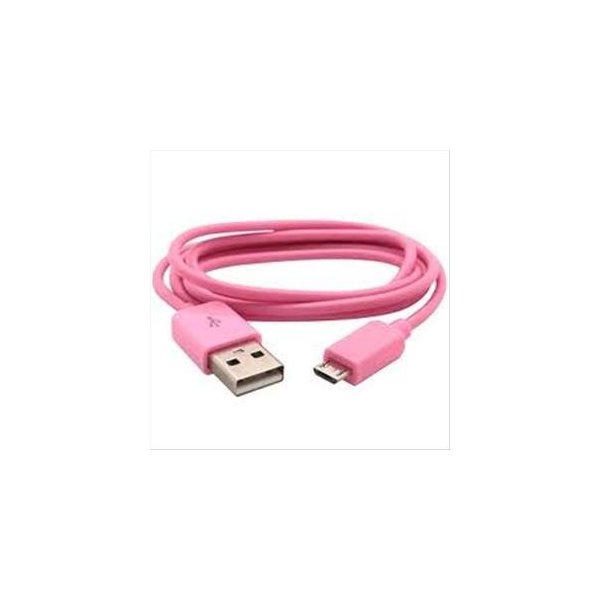 CAVO MICRO USB - LUNGHEZZA 1 MT COLORE ROSA