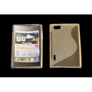 CUSTODIA GEL TPU SILICONE DOUBLE per LG P895 Optimus Vu, F100S COLORE BIANCO