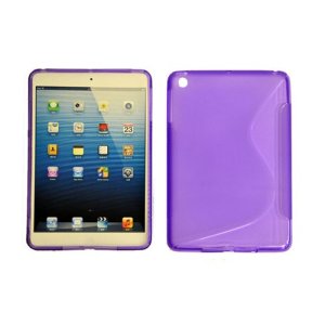 CUSTODIA GEL TPU SILICONE DOUBLE per APPLE IPAD MINI 3, IPAD MINI 2, IPAD MINI COLORE VIOLA