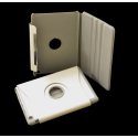 CUSTODIA BOOK PELLE GIREVOLE CON STAND per APPLE IPAD MINI 3, IPAD MINI 2, IPAD MINI COLORE BIANCO RETINATO