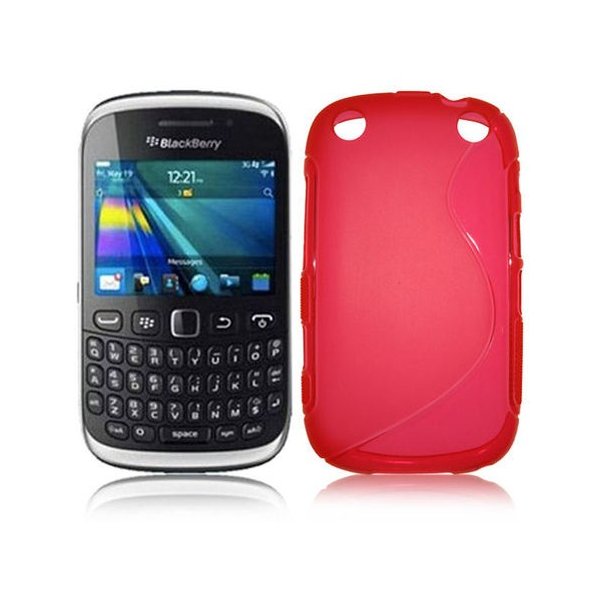 CUSTODIA GEL TPU SILICONE DOUBLE per BLACKBERRY 9320 Curve, 9220 COLORE ROSSO