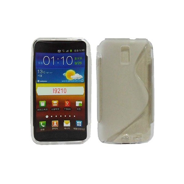 CUSTODIA GEL TPU SILICONE DOUBLE per SAMSUNG i9210 Galaxy S2 LTE, CELOX COLORE BIANCO