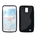 CUSTODIA GEL TPU SILICONE DOUBLE per SAMSUNG i9210 Galaxy S2 LTE, CELOX COLORE NERO