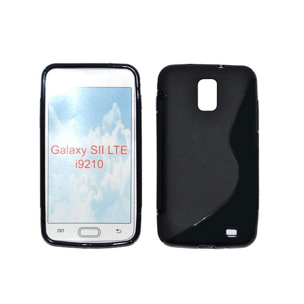 CUSTODIA GEL TPU SILICONE DOUBLE per SAMSUNG i9210 Galaxy S2 LTE, CELOX COLORE NERO