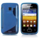 CUSTODIA GEL TPU SILICONE DOUBLE per SAMSUNG S6102 Galaxy Y Duos COLORE BLU