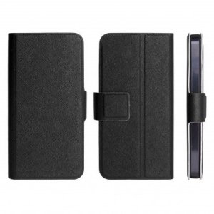 CUSTODIA FLIP ORIZZONTALE SLIM per NOKIA LUMIA 610 CON STAND E CHIUSURA MAGNETICA COLORE NERO