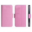 CUSTODIA FLIP ORIZZONTALE SLIM per NOKIA LUMIA 610 CON STAND E CHIUSURA MAGNETICA COLORE ROSA