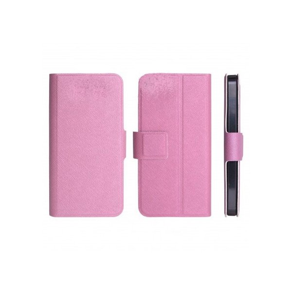 CUSTODIA FLIP ORIZZONTALE SLIM per NOKIA LUMIA 610 CON STAND E CHIUSURA MAGNETICA COLORE ROSA